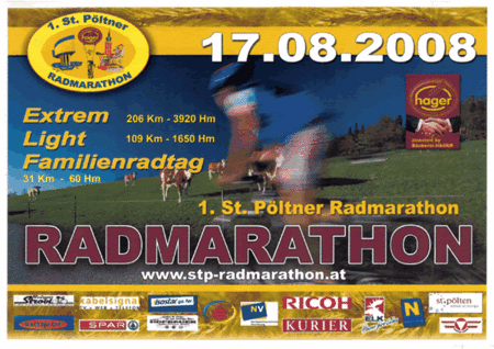 Flyer 1. St. Pöltner Radmarathon